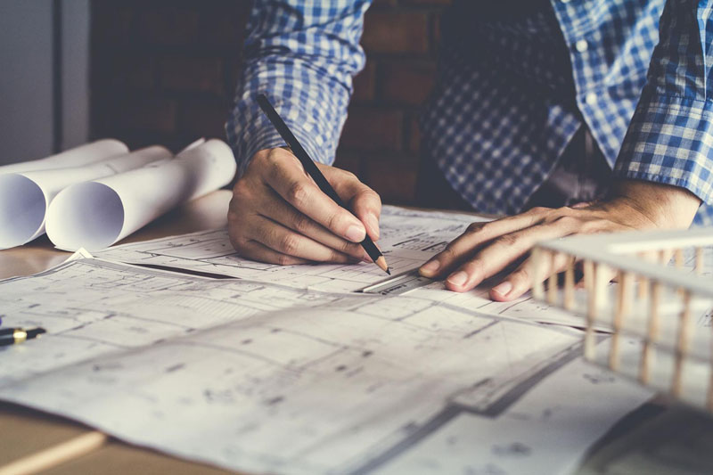 Plan de travaux d'extension Chartres